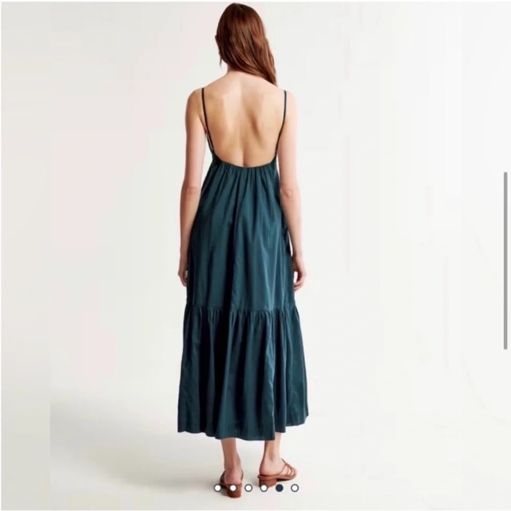 abercrombie low back tiered maxi dress Abercrombie & Fitch LARGE TALL Black Low Back Tiered Maxi Dress NEW  koshha.com
